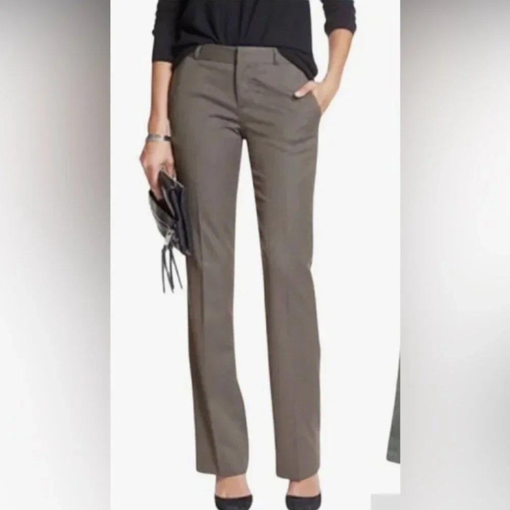 BANANA REPUBLIC Women's Martin Fit Trouser Pants Gray |‎ Size 2